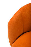 Крісло M-60 вельвет мідний оранж + чорний метал від Vetro Mebel, фото 10
