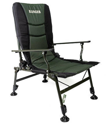 Коропове крісло для риболовлі відпочинку на природі навантаження 130 кг Ranger Сombat SL-108, фото 2