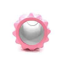 Масажний валик Dobetters Roller 45*13 см Pink ролик для масажу спини шиї ролер 1 шт., фото 2