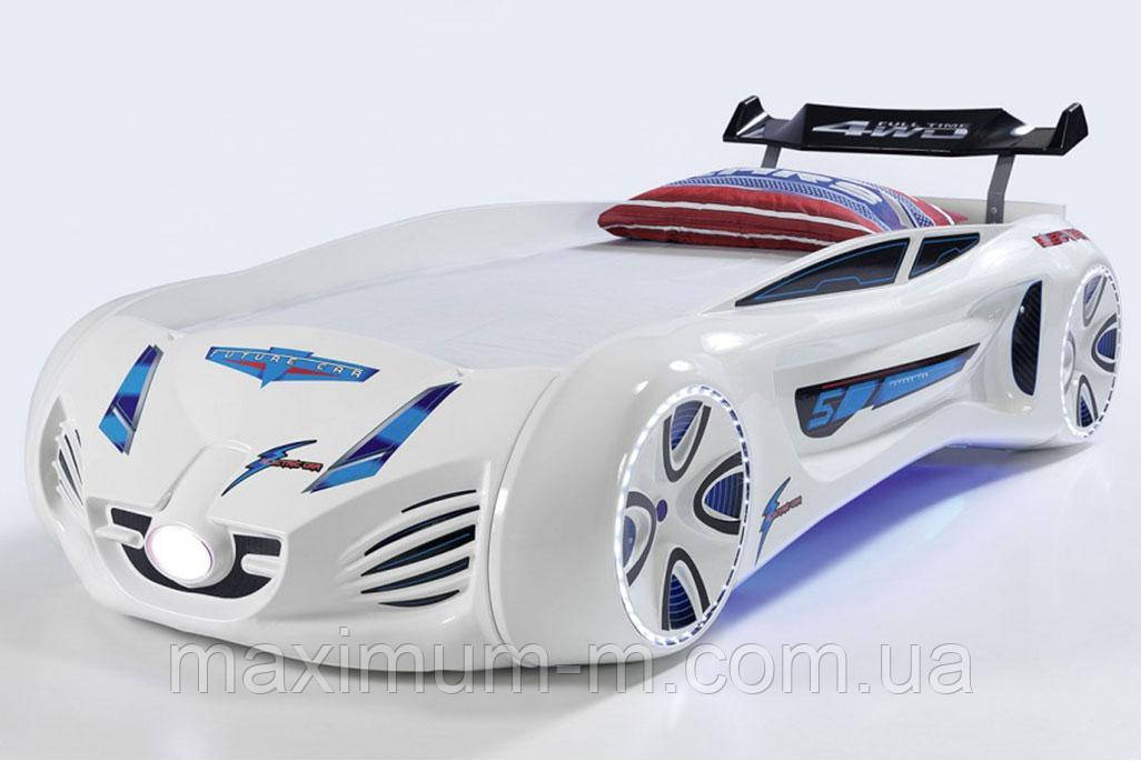Ліжко машинка Tesla Star біле Туреччина