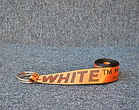 Ремень в стиле Off-White желтый