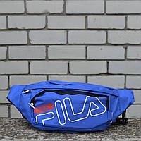 Синяя Поясная сумка в стиле Fila