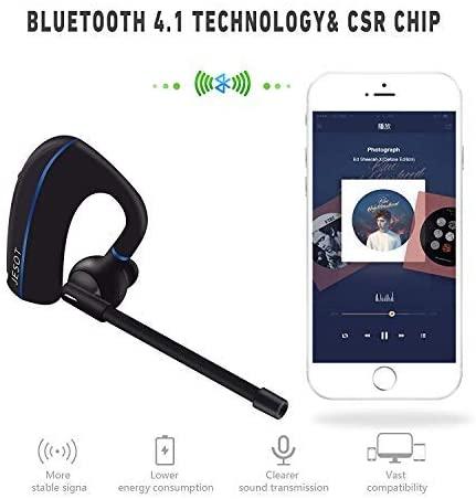Bluetooth-гарнітура V4.1 з мікрофоном і шумозаглушенням сумісна з iPhone, Android і смартфонами від JESOT