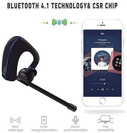 Bluetooth-гарнітура V4.1 з мікрофоном і шумозаглушенням сумісна з iPhone, Android і смартфонами від JESOT, фото 1