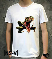 Мужская футболка с принтом Динозавр
