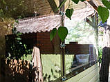М'які вікна ПВХ для альтанок, для кафе, гнучкі вікна на поворотних скобах, фото 5