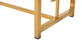 Консоль CL-3 прозорий + золото 120*40*78(H) TM Vetro Mebel, фото 5