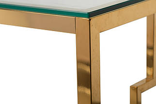 Консоль CL-3 прозорий + золото 120*40*78(H) TM Vetro Mebel, фото 6
