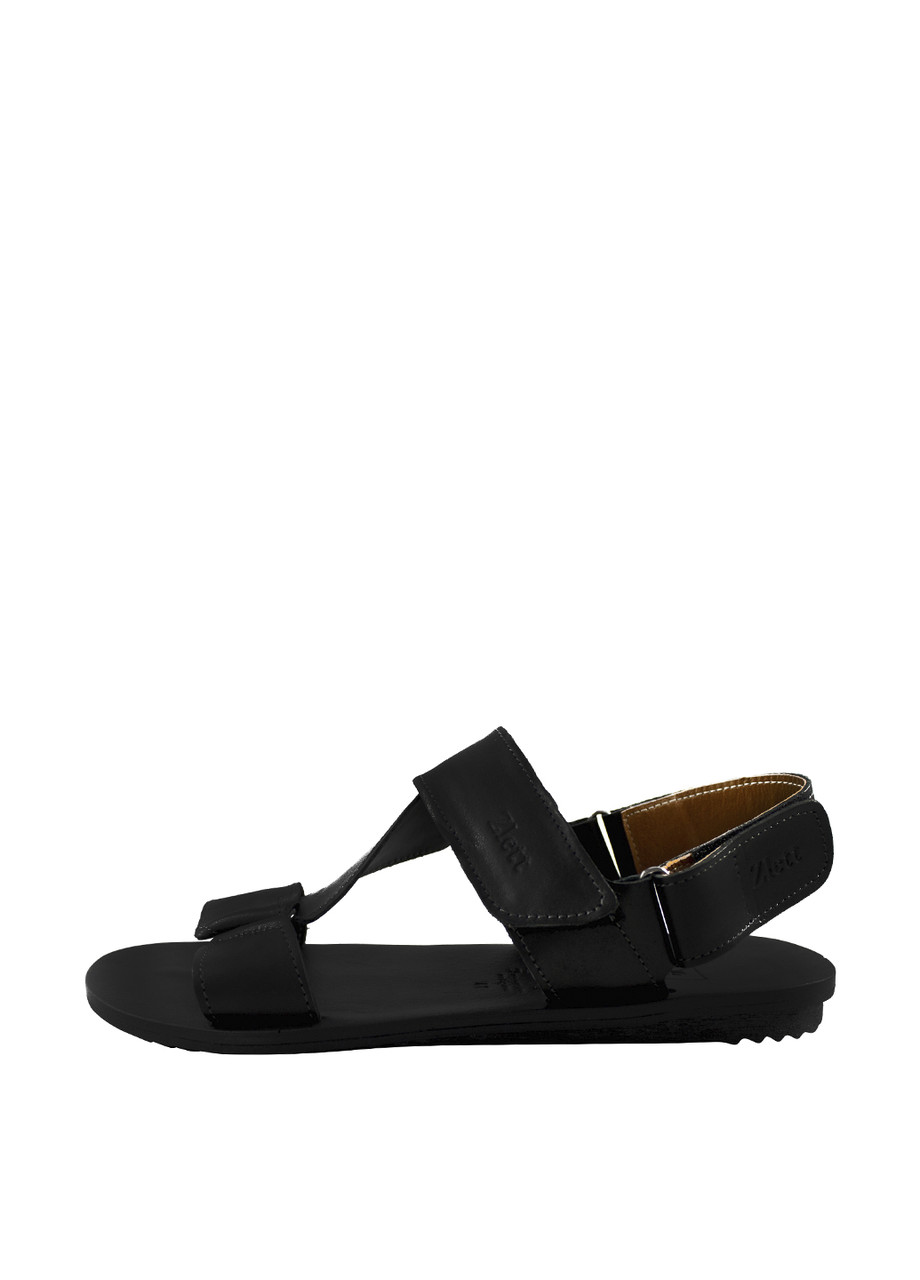 Босоніжки Zlett чорні натуральна шкіра виробництво Україна Zlett7070Kblack - розмір 40 (26 см), фото 1