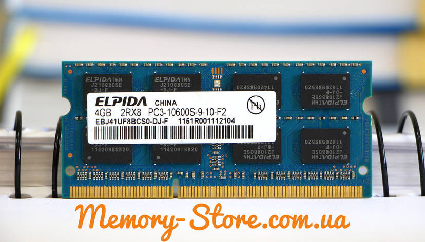 Оперативна пам'ять для ноутбука Elpida DDR3 4GB PC3-10600s 1333MHz sodimm, б/в, фото 1