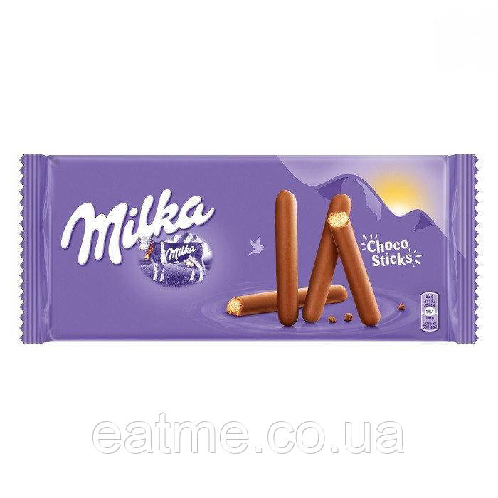 Milka Choco Sticks Палички з пісочного печива в молочному шоколаді 112g