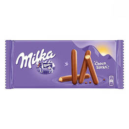 Milka Choco Sticks Палички з пісочного печива в молочному шоколаді 112g