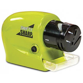 Електро-точилка Sharpener for knives and scissors electric (Green) | Точило для ножів та ножиць на батарейках