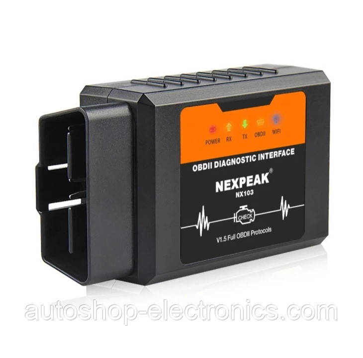 Сканер Wi-Fi ELM327 OBDII v1.5 - PIC18F25K80 / WiFi адаптер для IOS, Android, Windows російською мовою