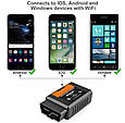 Сканер Wi-Fi ELM327 OBDII v1.5 - PIC18F25K80 / WiFi адаптер для IOS, Android, Windows російською мовою, фото 5