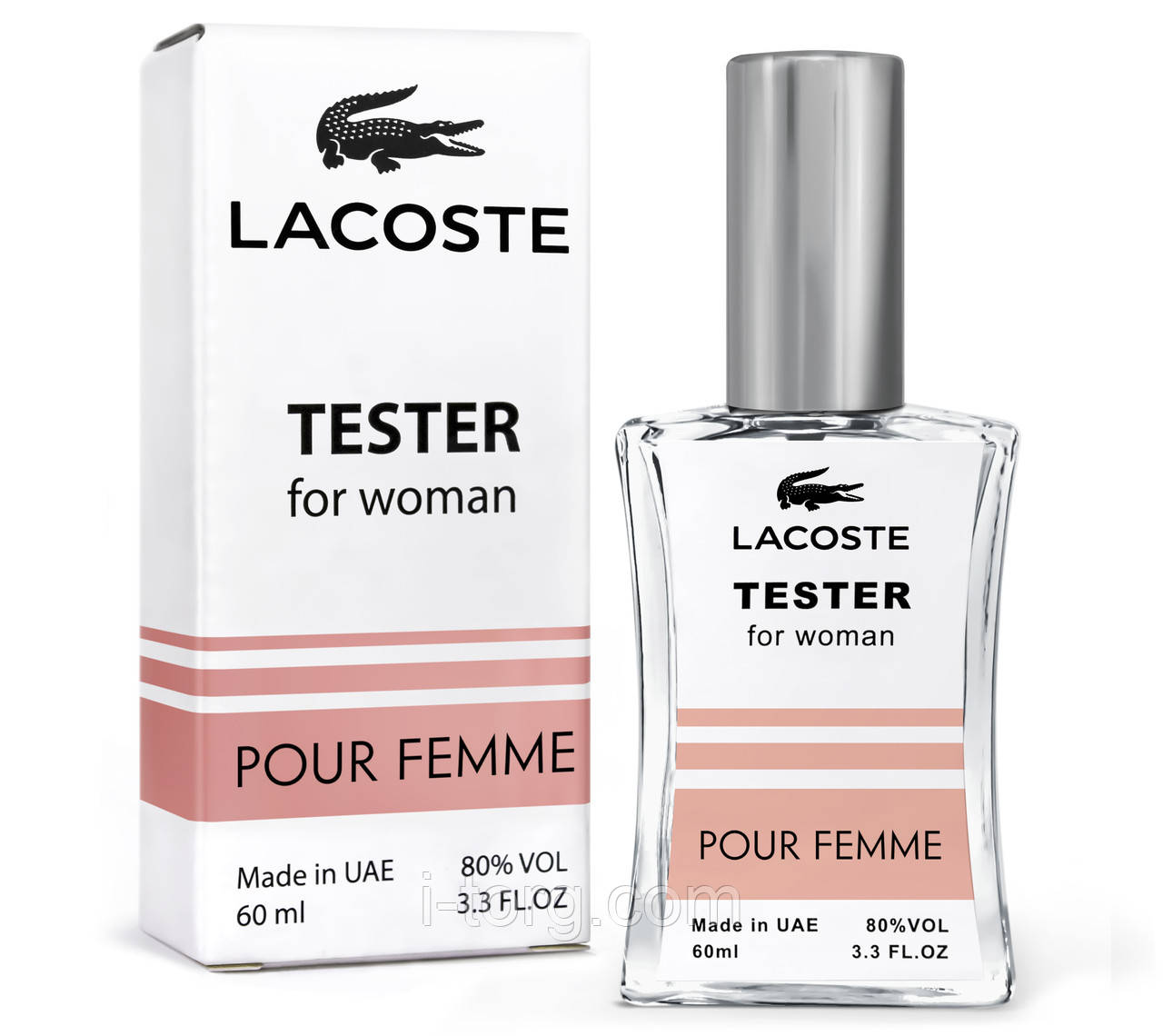 Тестер жіночий LACOSTE Pour Femme, 60 мл. NEW