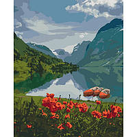 Картина за номерами "Краса Норвегії" Ідейка полотно на підрамнику 40x50см КНО2256