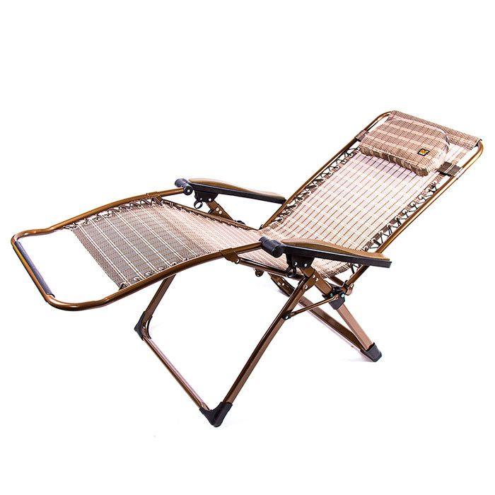 Шезлонг розкладний посилений, фото 1