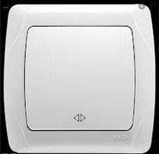 Вмикач VIKO вн Carmen 1-ий прохід білий