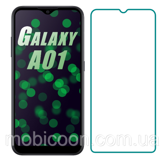 Захисне скло на Samsung Galaxy A01 A01 A01 прозоре 2.5 D 9H (самсунг галаксі а01)