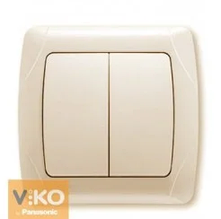 Вмикач VIKO Carmen подвійний внутрішній кремовий 90562002-UA1