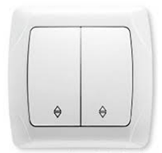 Вмикач VIKO вн Carmen 2-ий прохід білий