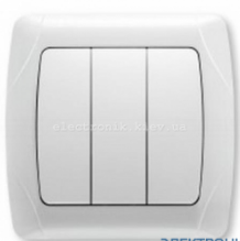 Вмикач VIKO вн Carmen 3-ий білий