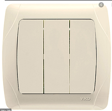 Вмикач VIKO вн Carmen 3-ий крем