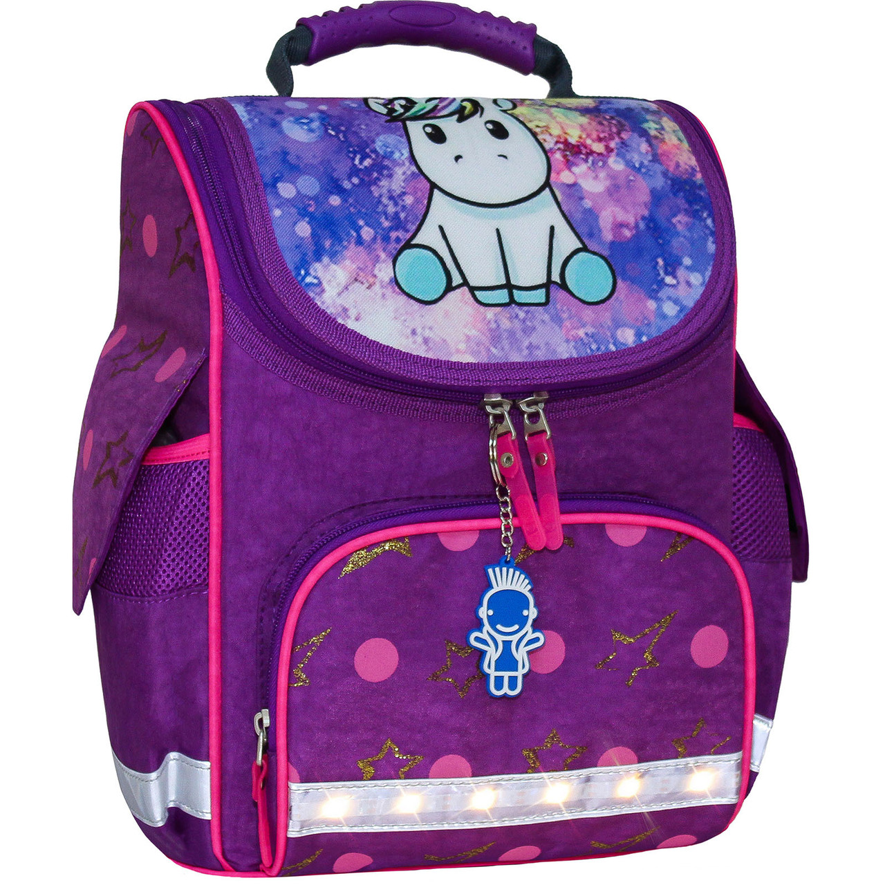 Рюкзак шкільний каркасний з ліхтариками Bagland Успіх 12л (00551703 339 фіолетовий 428)