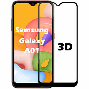 Захисне скло 3D на Samsung Galaxy A01 A01 A01 (самсунг галаксі а01)