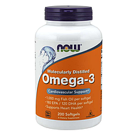 Рыбий жир NOW Foods OMEGA-3 200 капсул