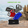 Портативна бездротова колонка Hopestar H24 (Bluetooth мікрофон Power Bank USB) Чорний, фото 4