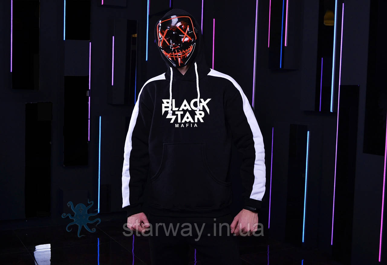 Black star top mafia hoodie