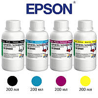 Комплект чорнил ColorWay Epson T26/C91, 4x200 мл (CW-EW400SET02), фарба для принтера епсон