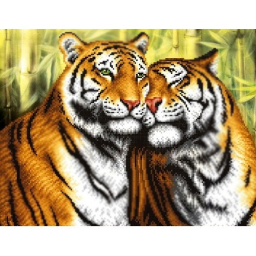 Алмазна техніка Дикі тигри My-Art TN938 (40 x 50 см) на підрамнику