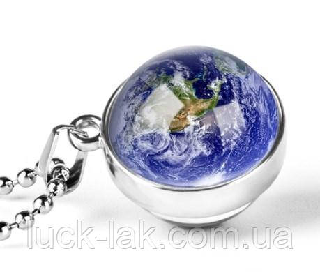 Кулон, підвіска планета, на ланцюжку, фото 1