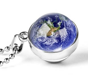 Кулон, підвіска планета, на ланцюжку