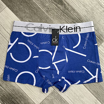 Труси чоловічі боксери бавовна Calvin Klein, сині, розмір L (46-48), 09241