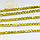 Стразовий ланцюжок (основа жовта, стрази Citrine), розмір каменю ss6 (2 mm) 1 м, фото 4