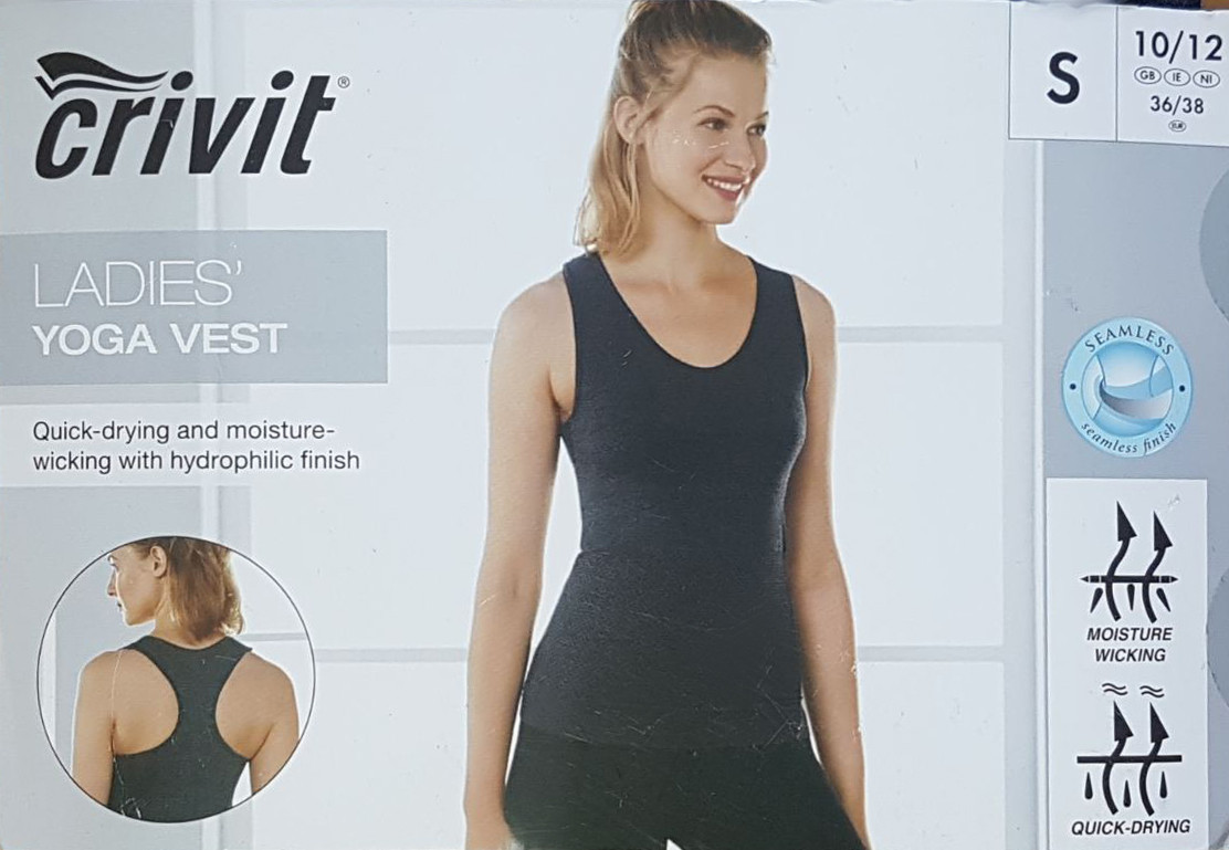 Майка спортивна сіра (топ) Crivit, розмір M/L