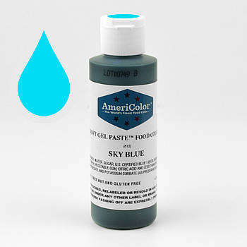 Гелева фарба AmeriColor Небесно-блакитний/Sky Blue 128 гр