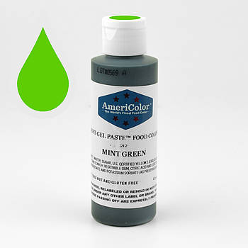 Гелева фарба AmeriColor Зелений ментол/Mint Green 128 г