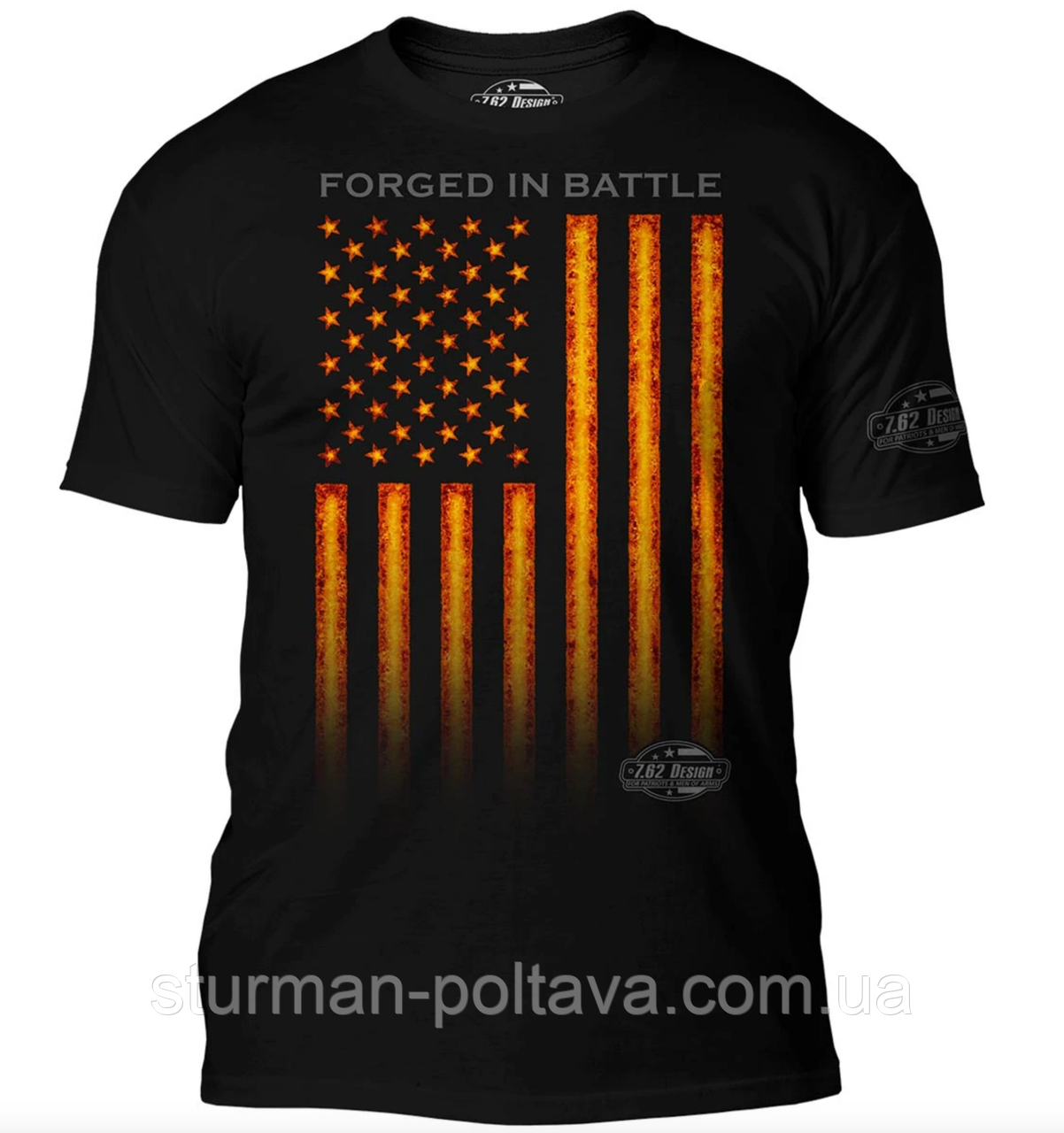 Футболка чоловіча патріотична 7.62 Design Forged In Battle' 7.62 Design Premium men's T-Shirt розмір XL