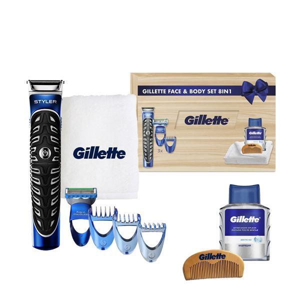 Подарунковий набір Gillette Fusion Styler Face & Body 8 в 1 Limited Edition 01444