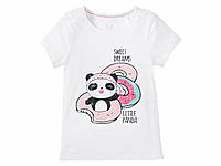 Футболка для девочкиелая Little Panda Lupilu IAN307416 р.98/104