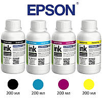 Комплект чернил ColorWay Epson L100/L200, 4x200 мл, краска для принтера эпсон для картриджа епсон чернила