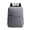 Рюкзак під ноутбук з USB Сірий, фото 4