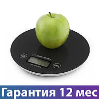 Весы кухонные Esperanza EKS003K Black, электронные весы для кухни, електронні кухонні ваги