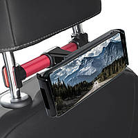 Универсальный авто-держатель на подголовник Backrest car holder, черно-красный (ST)