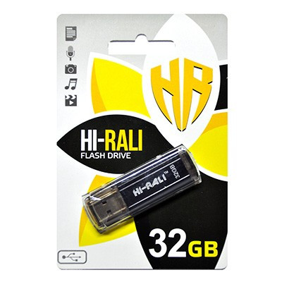 Флеш-накопичувач USB 32Gb Hi-Rali Stark black